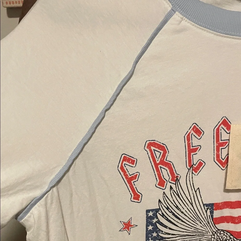Easel Freedom Graphic Tee with Eagle Design - Picture 4 of 14